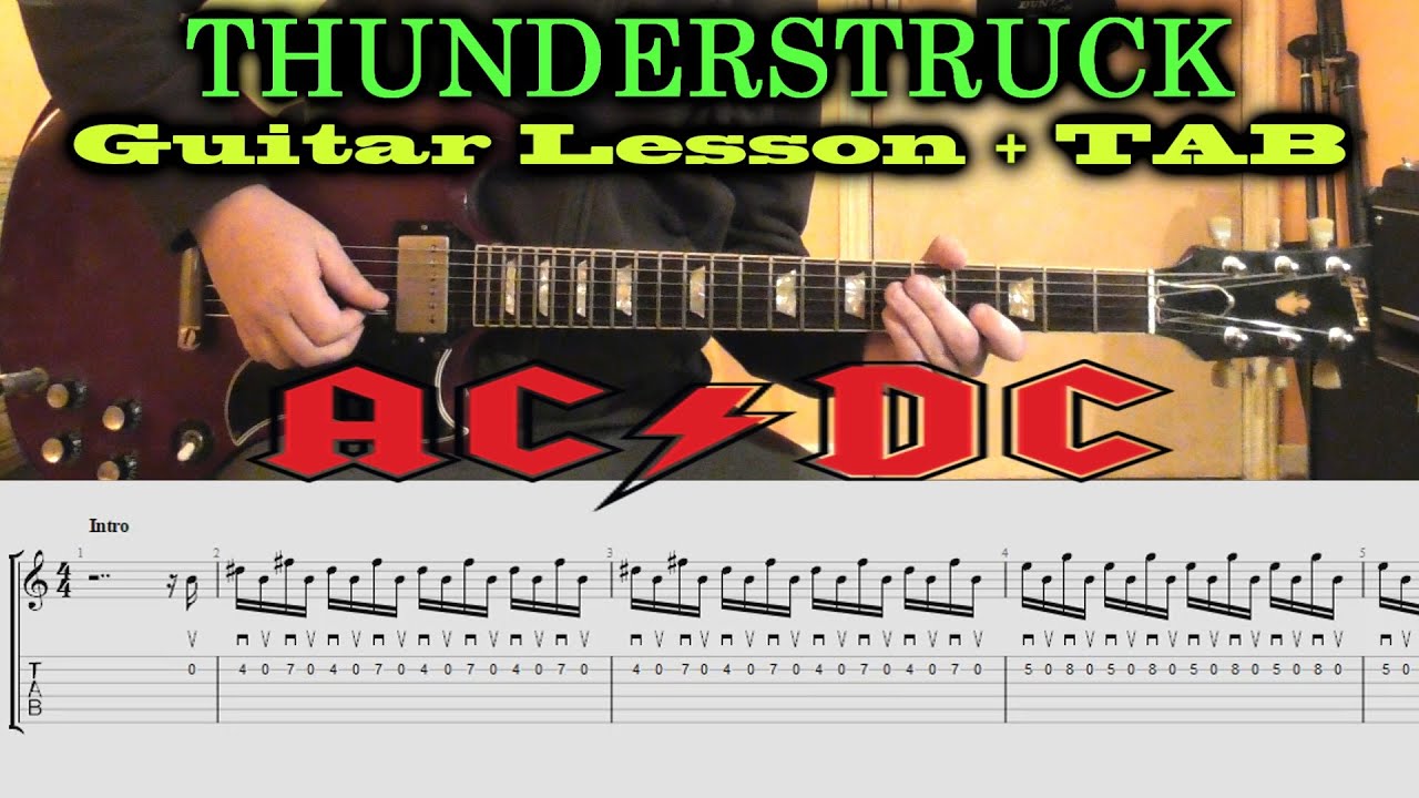 Öröklés Példa félvezető how to play ac dc thunderstruck on guitar ...