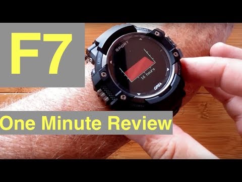 No.1 F7 Rugged IP67 Waterproof Sports GPS Smartwatch: One Minute Overview