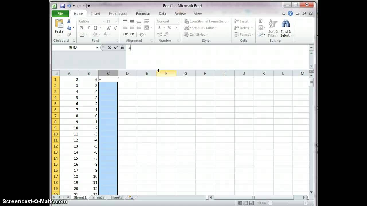 Apply A Formula To An Entire Column In Excel Youtube