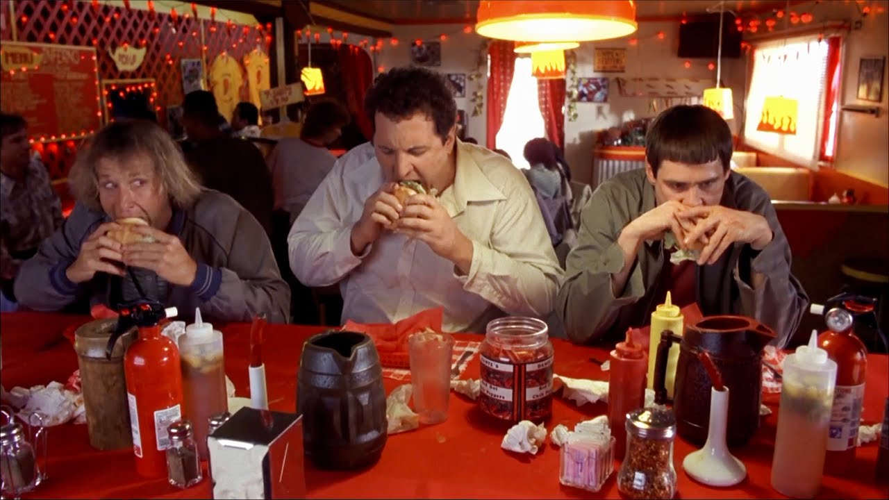 Dumb And Dumber (1994) - Spicy Burger scene - YouTube