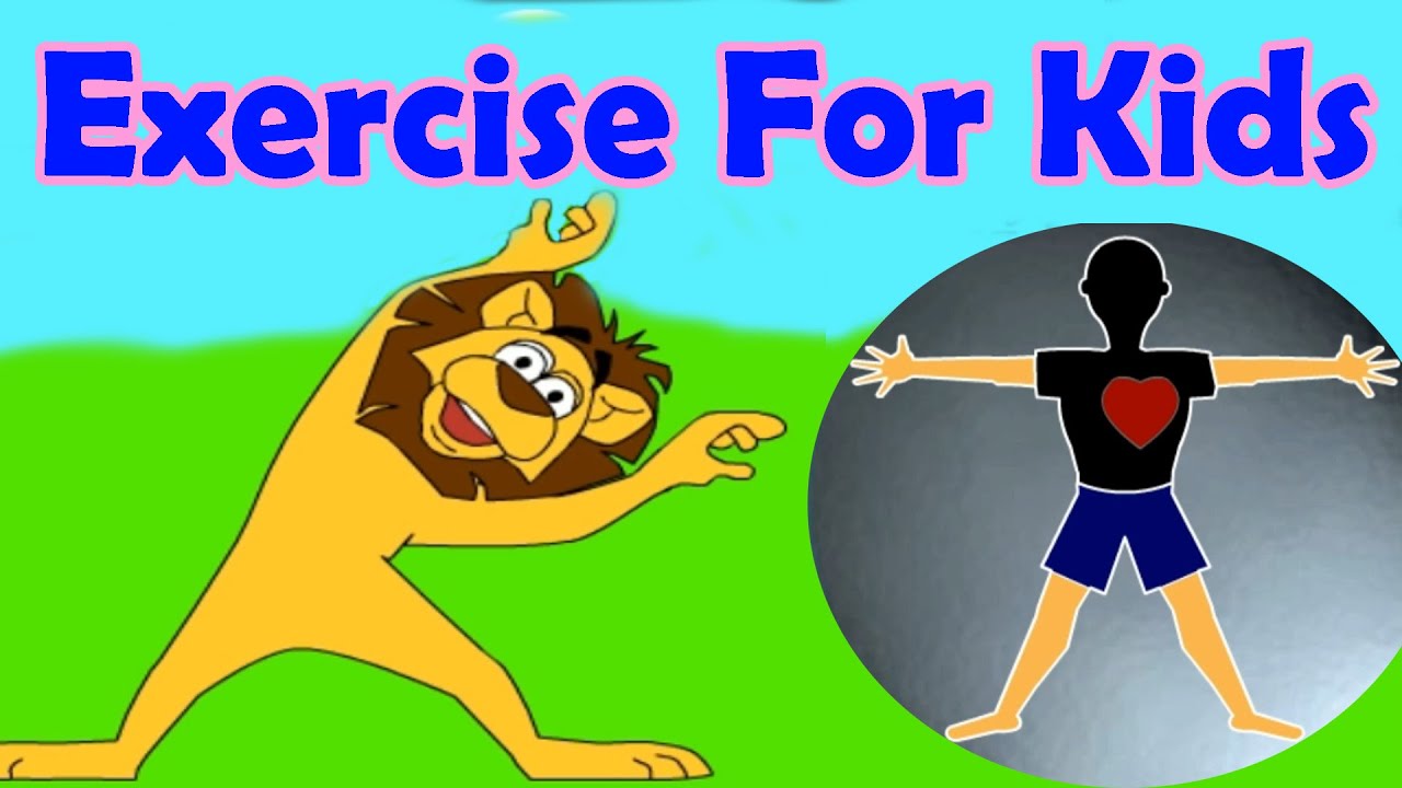 Exercises For Different Parts Of The Body Jumping Stretching Aerobics Funny Game For Kids Youtube