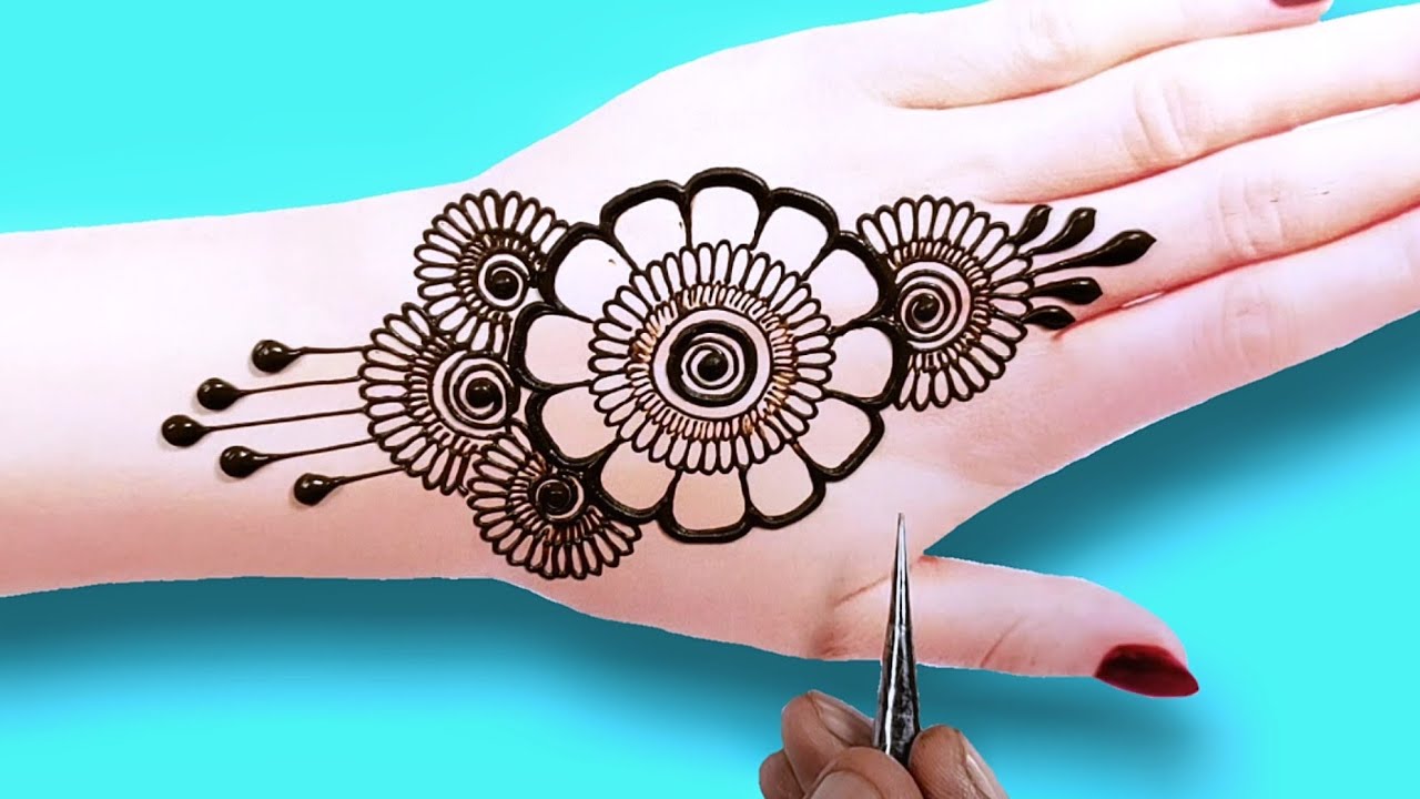 Most Beautiful Backhand Arabic Mehndi Eid Special Arabic Henna Design 21 Easy And Stylish Mehndi Youtube