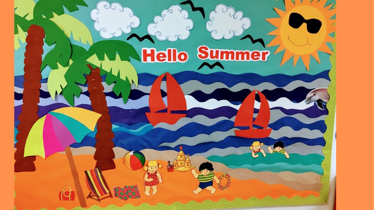 SUMMER Bulletin Board for Preschool/ Classroom Decoration Ideas - YouTube