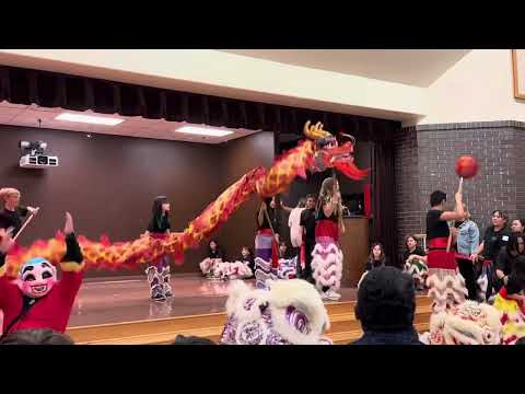 Drqgon Dance by kids @ Elsa England Elementary School, Austin, Texas. #lunarnewyear