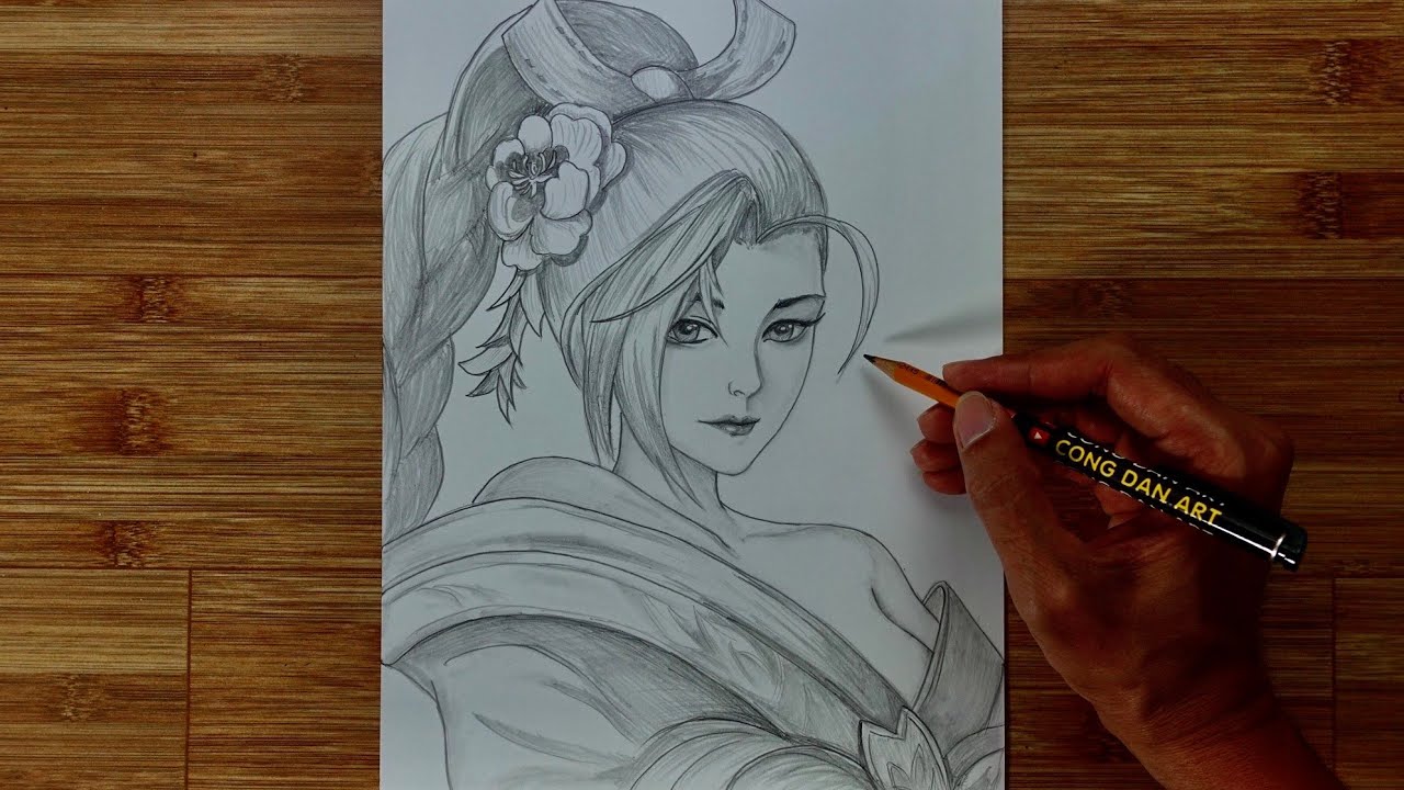 How To Draw Super Beautiful Airi Platinum Kimono | Drawing Simple ...