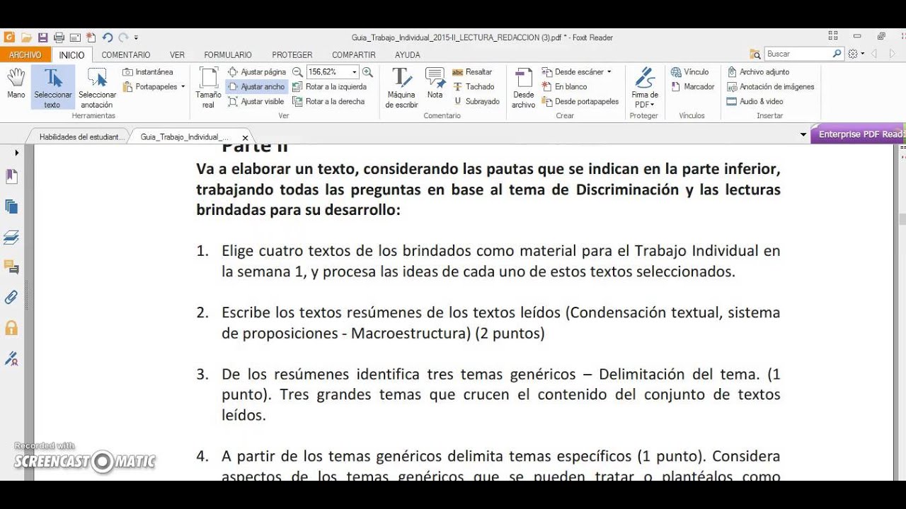 Ejemplo Trabajo individual - YouTube