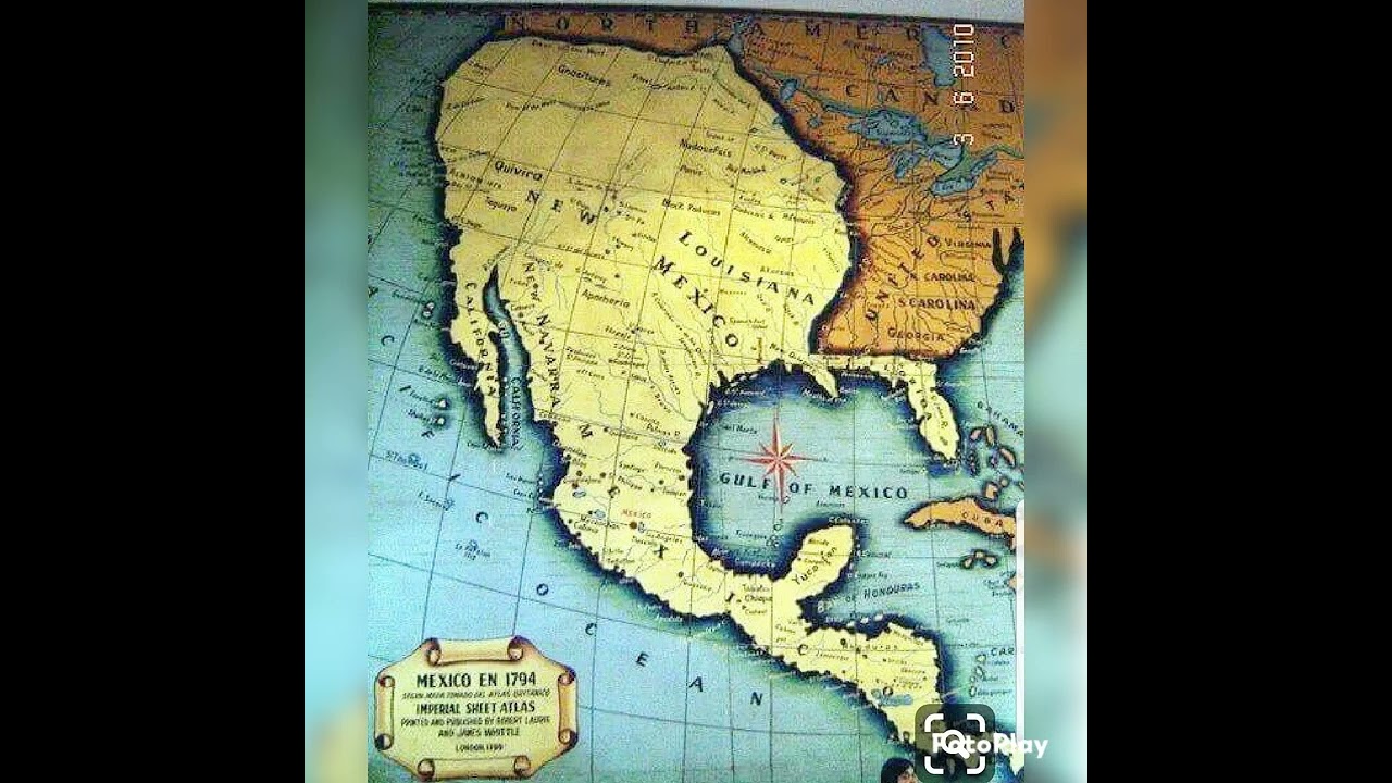 Mexico 1794 Map #education - YouTube