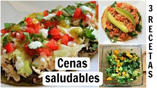 Cenas rápidas y saludables: 3 RECETAS saladas