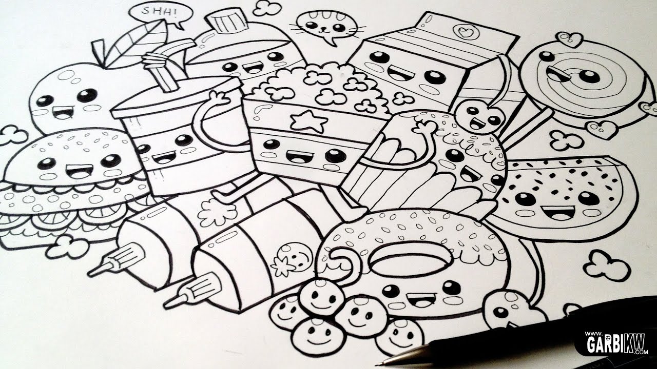 Drawing Cute Food - Easy and Kawaii Graffiti by Garbi KW  