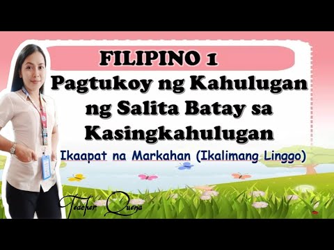 FILIPINO 1 4TH QUARTER WEEK 5 - YouTube