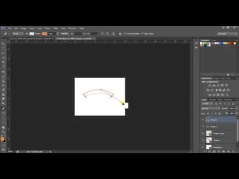 How To Draw Curved Lines In Photoshop - Photoshop Beginner Tutorial ...