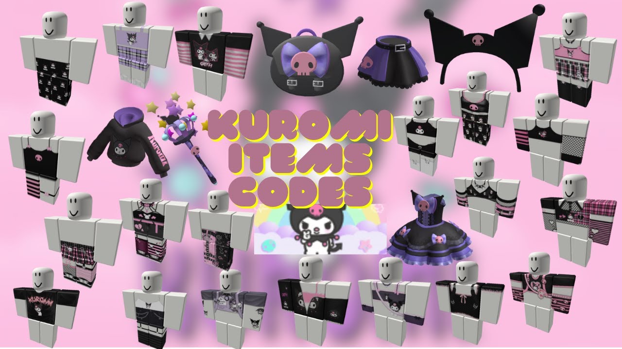 KUROMI ITEMS CODES - YouTube