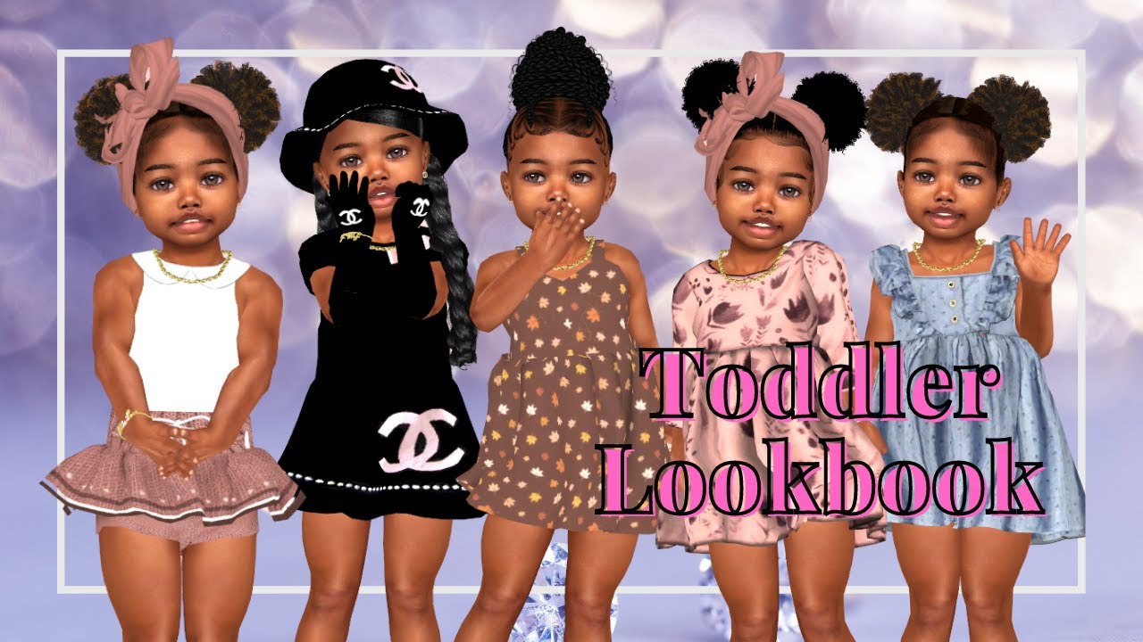 Sims 4 CAS| Toddler Lookbook + CC Folder - YouTube