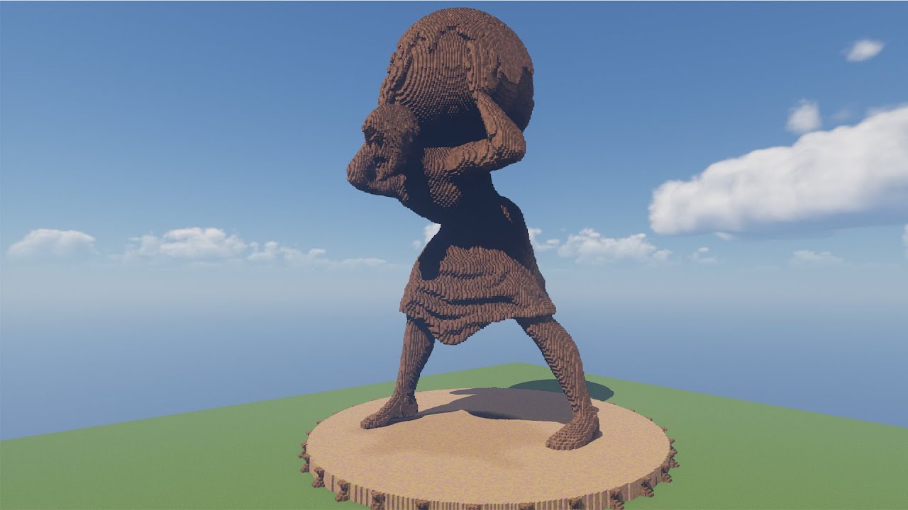 Atlas Statue Minecraft Blueprints