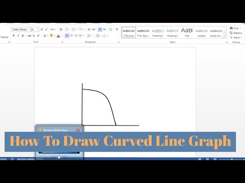 How To Draw Curved Line Graph In Microsoft Word | Draw Curved Line ...