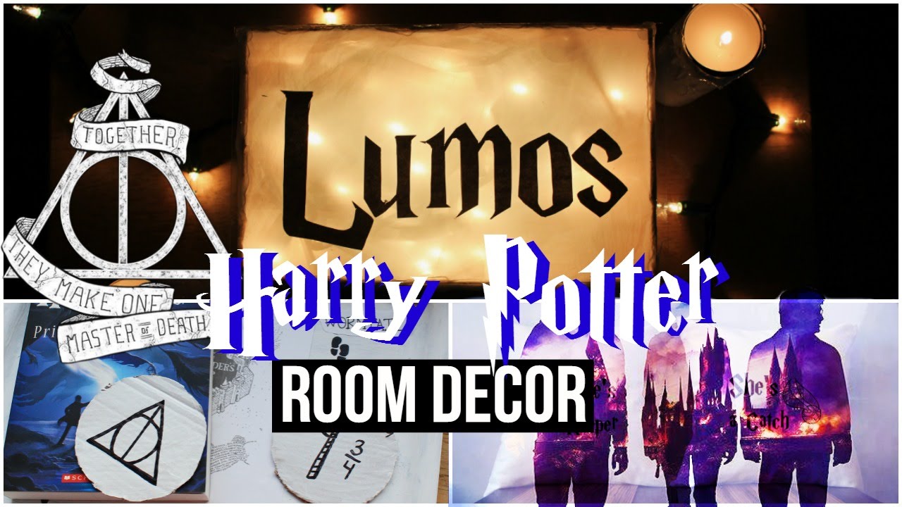 DIY Harry Potter Inspired Room Decor | DIYs for Potter fans! - YouTube