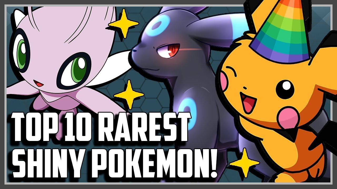 Top 10 Rarest Shiny Pokemon Of All Time YouTube