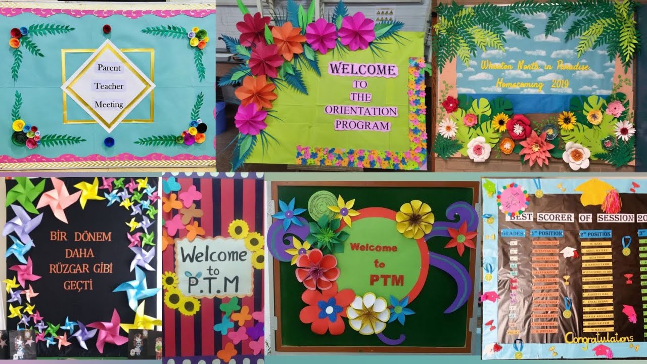 PTM board decoration ideas |Bulletin board decoration ideas - YouTube