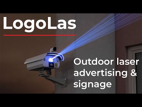 Outdoor laser advertising and signage video thumbnail