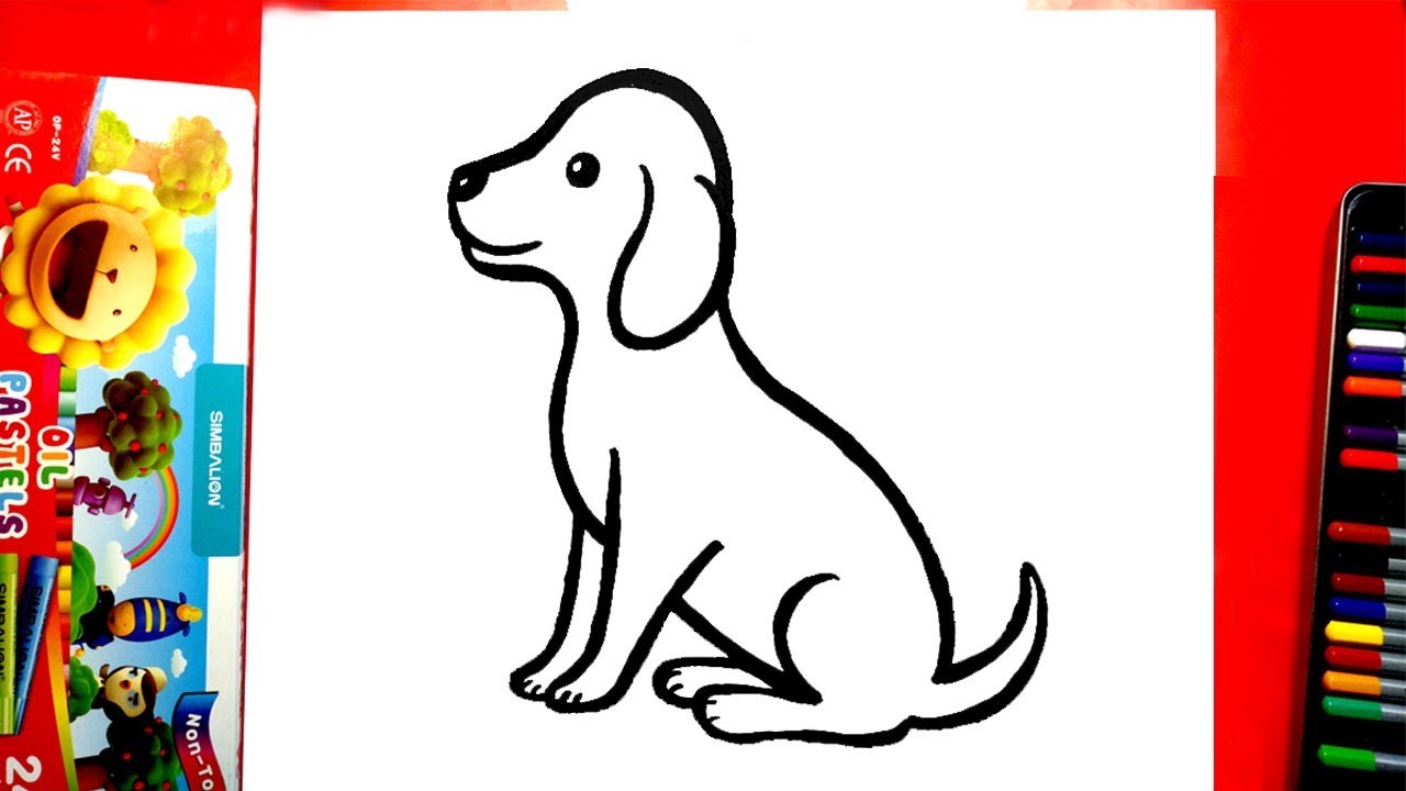 Watch Me Realistic Easy Cute Dog Drawing Draw A Cute Dog