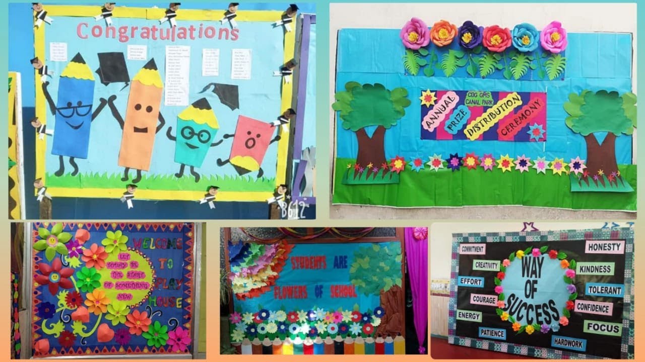 Board decoration ideas for school, notice board decoration ideas ...