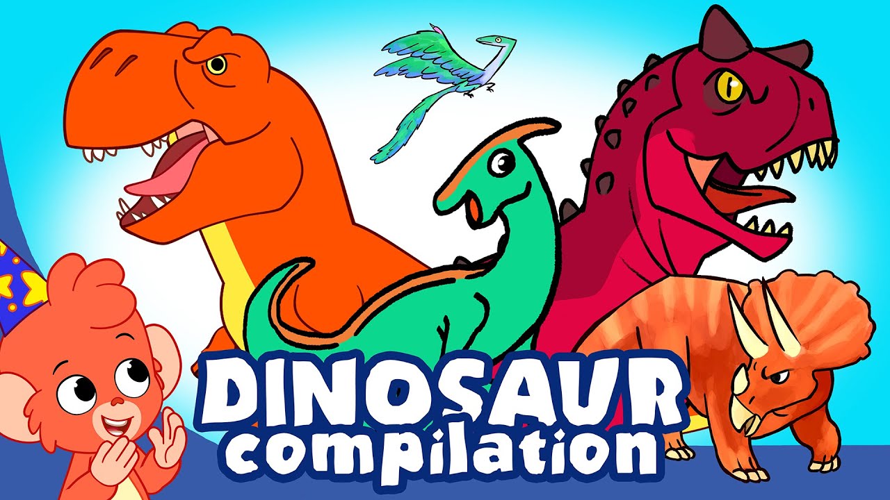 Scary Dinosaurs for Kids | T-Rex Spinosaurus Playing Puzzle Dinosaur ...