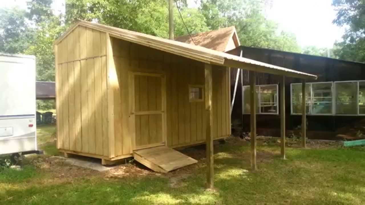 8x18 gable shed w/lean-to - shed plans - stout sheds llc