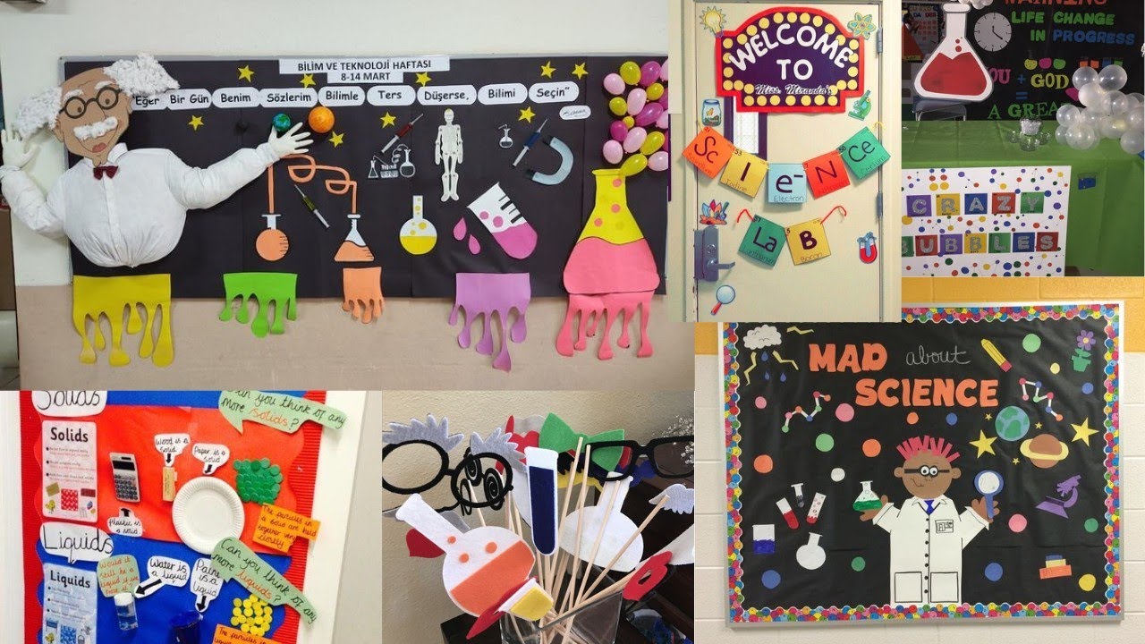 Preschool Science Lab decoration ideas/Science Lab display board ...