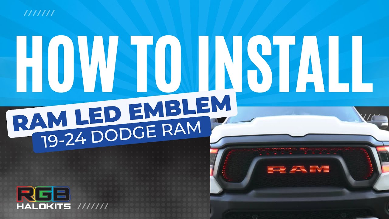 How to Install RAM Illuminated LED Emblem for 19-24 Dodge Ram - YouTube