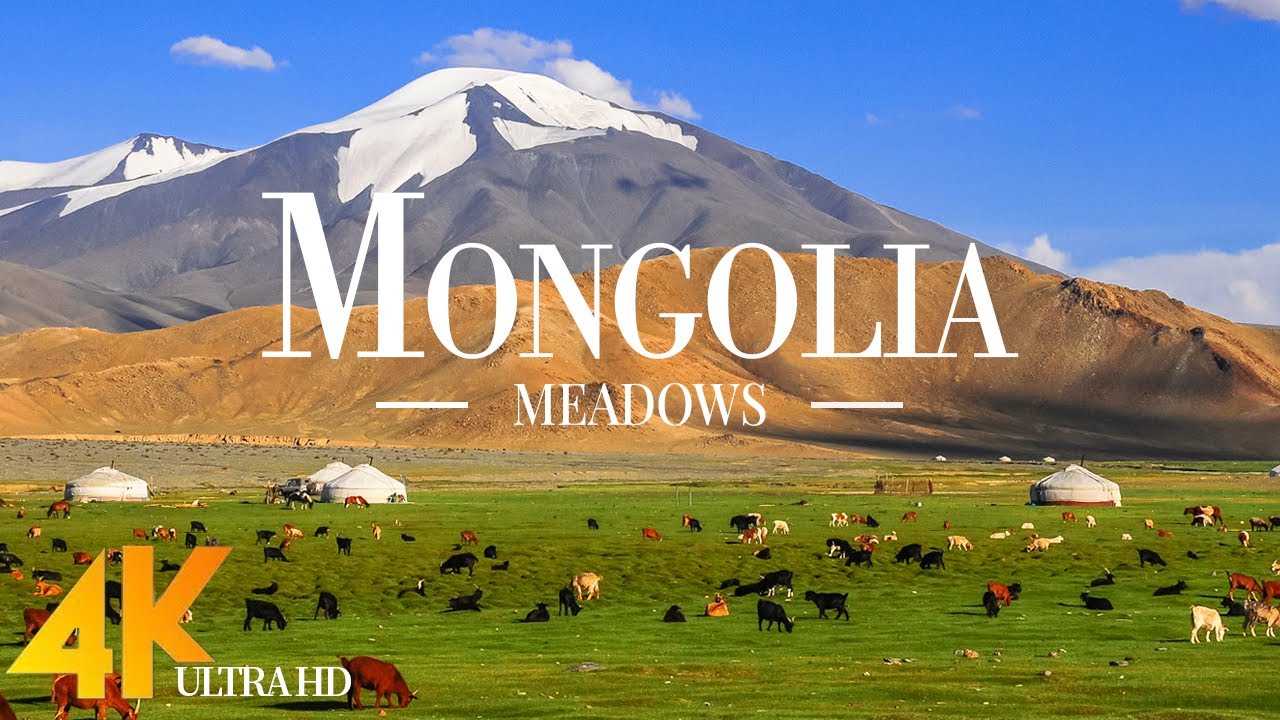 Mongolia Meadows 4K UHD - Stuning Footage With Peaceful Relaxing Music ...