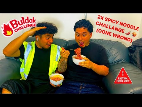 2X SPICY NOODLE BULDAK CHALLENGE | Haircut Edition |(GONE WRONG🔥 😱 ...