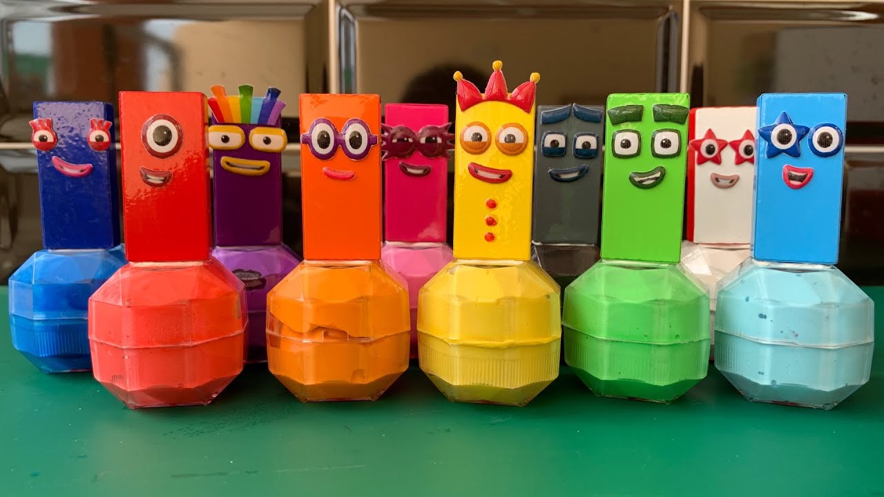 Numberblocks - Satisfying Mini Clay Coloring - YouTube