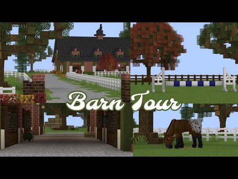 My SWEM Barn Tour! |Minecraft Equestrian | DibbleCraft - YouTube