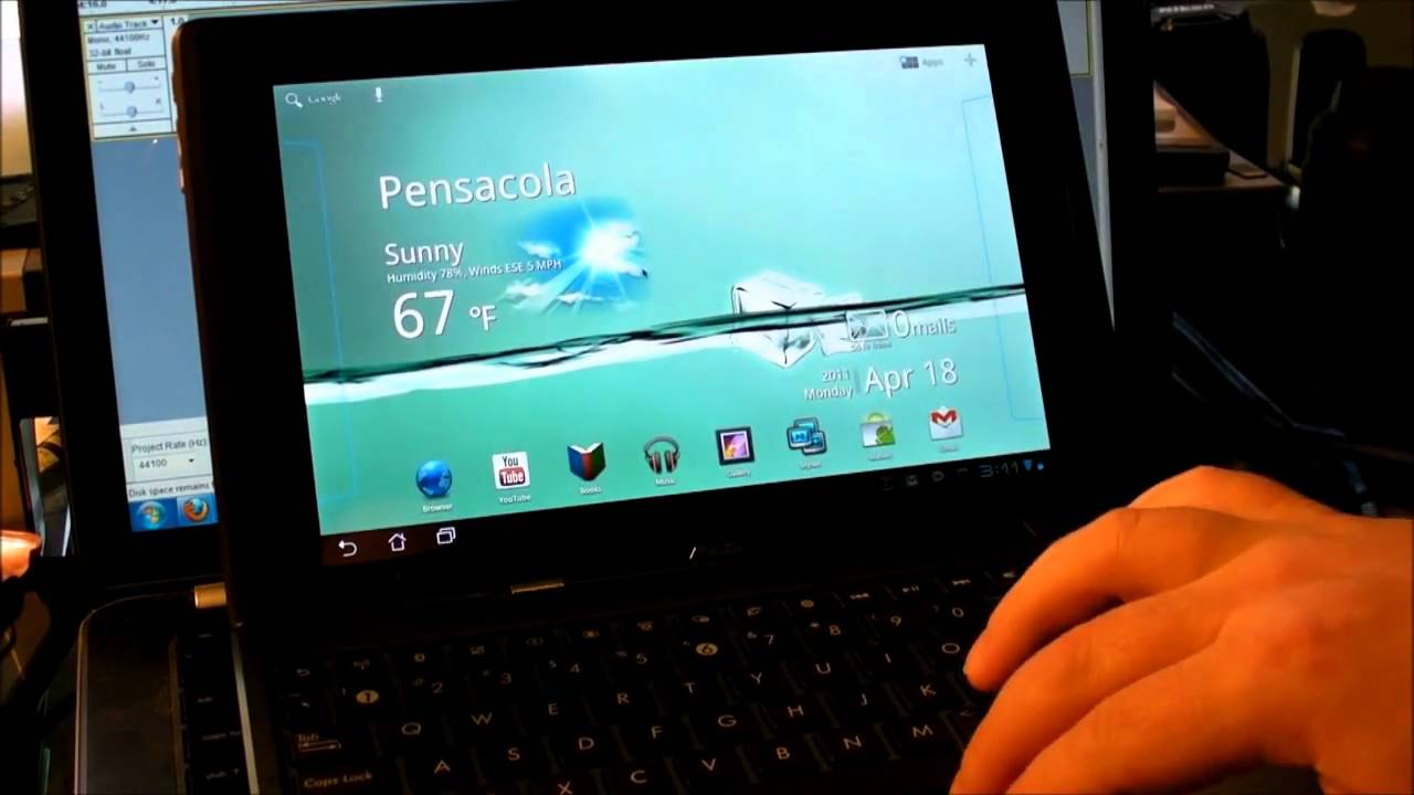 ASUS EeePad Transformer mouse and keyboard - YouTube