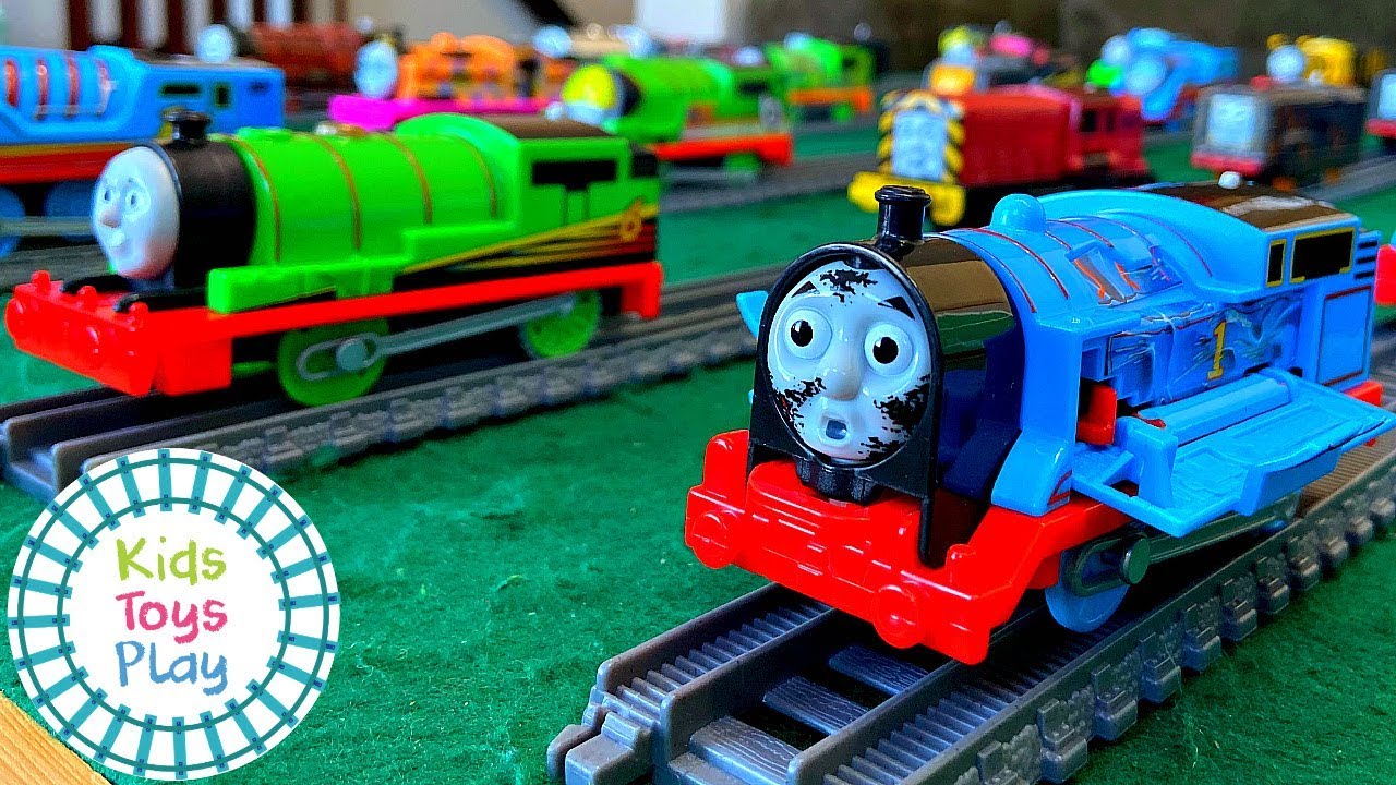 Thomas and Friends Trackmaster and Tomy Toy Train Collection - YouTube