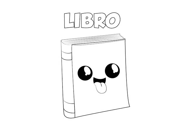 Dibujo Libro para Imprimir y Colorear