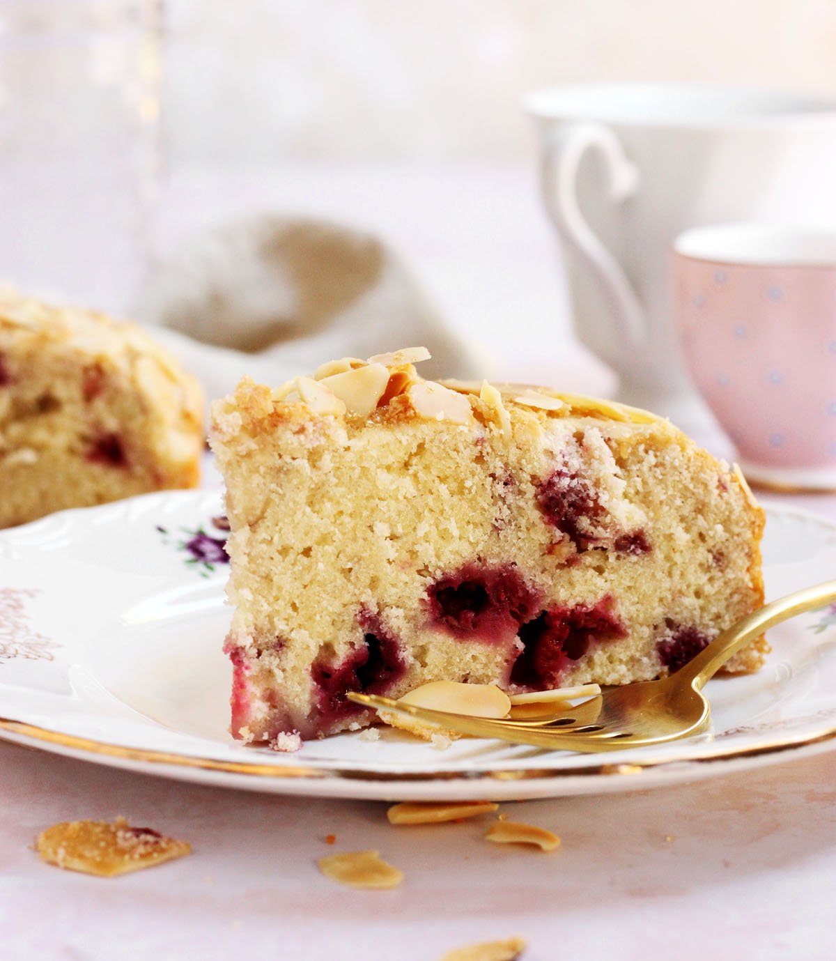 Raspberry Almond Cake - BUTTERY SOFT! - Scientifically Sweet