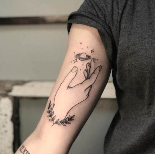 Inner Bicep Tattoo Men