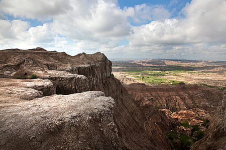 aerial photography of valley