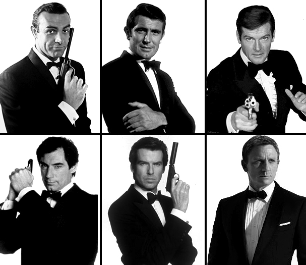 James Bond Actors Throughout The Years