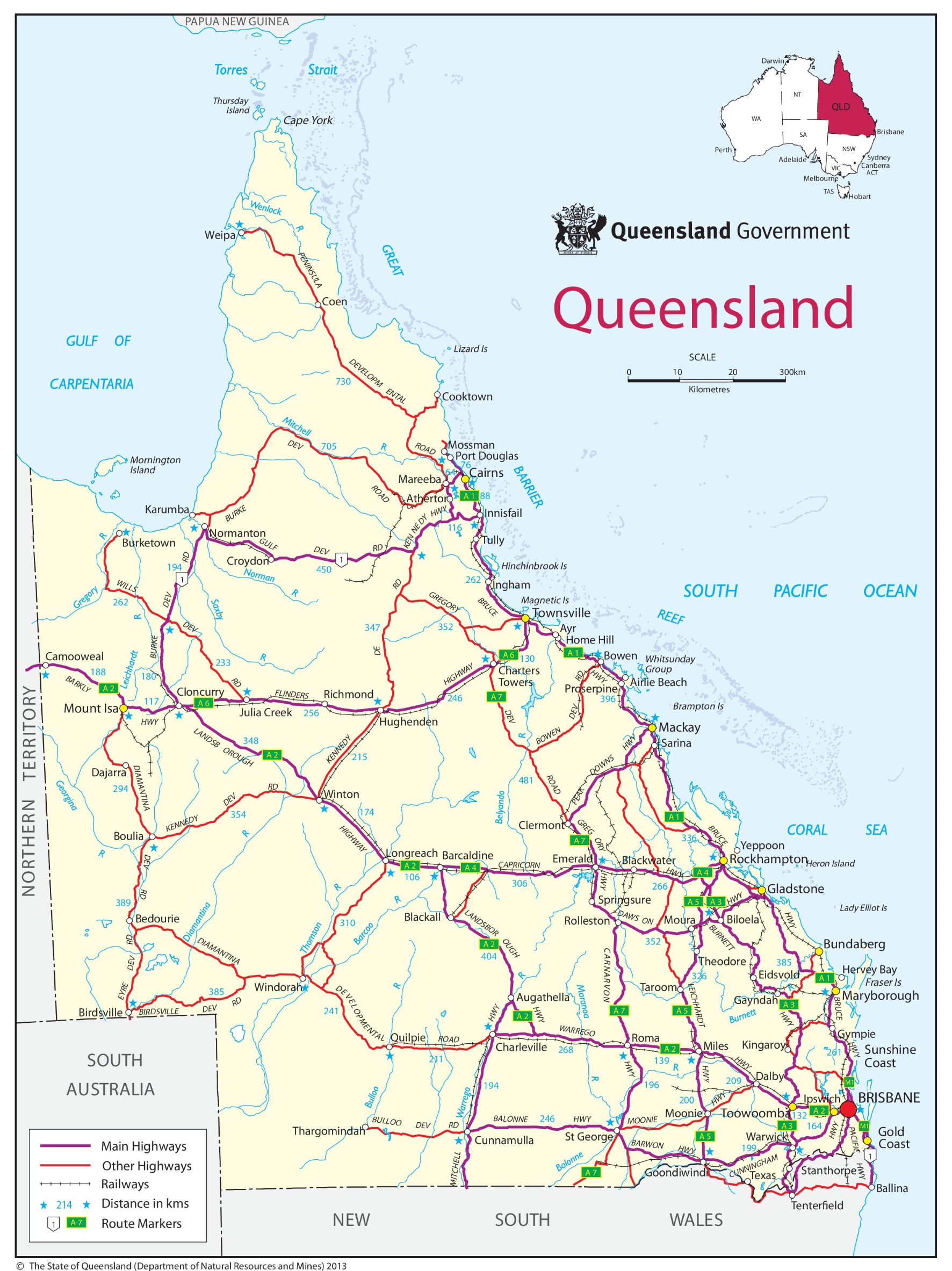 Printable Map Of Brisbane