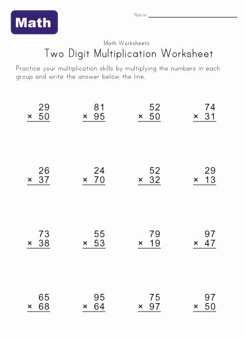 two digit multiplication worksheet 6 stuff to buy