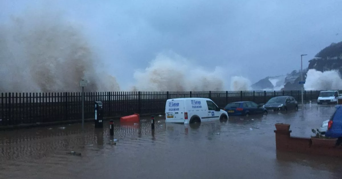 Flood warnings as rivers swell and three-metre waves batter coast ...