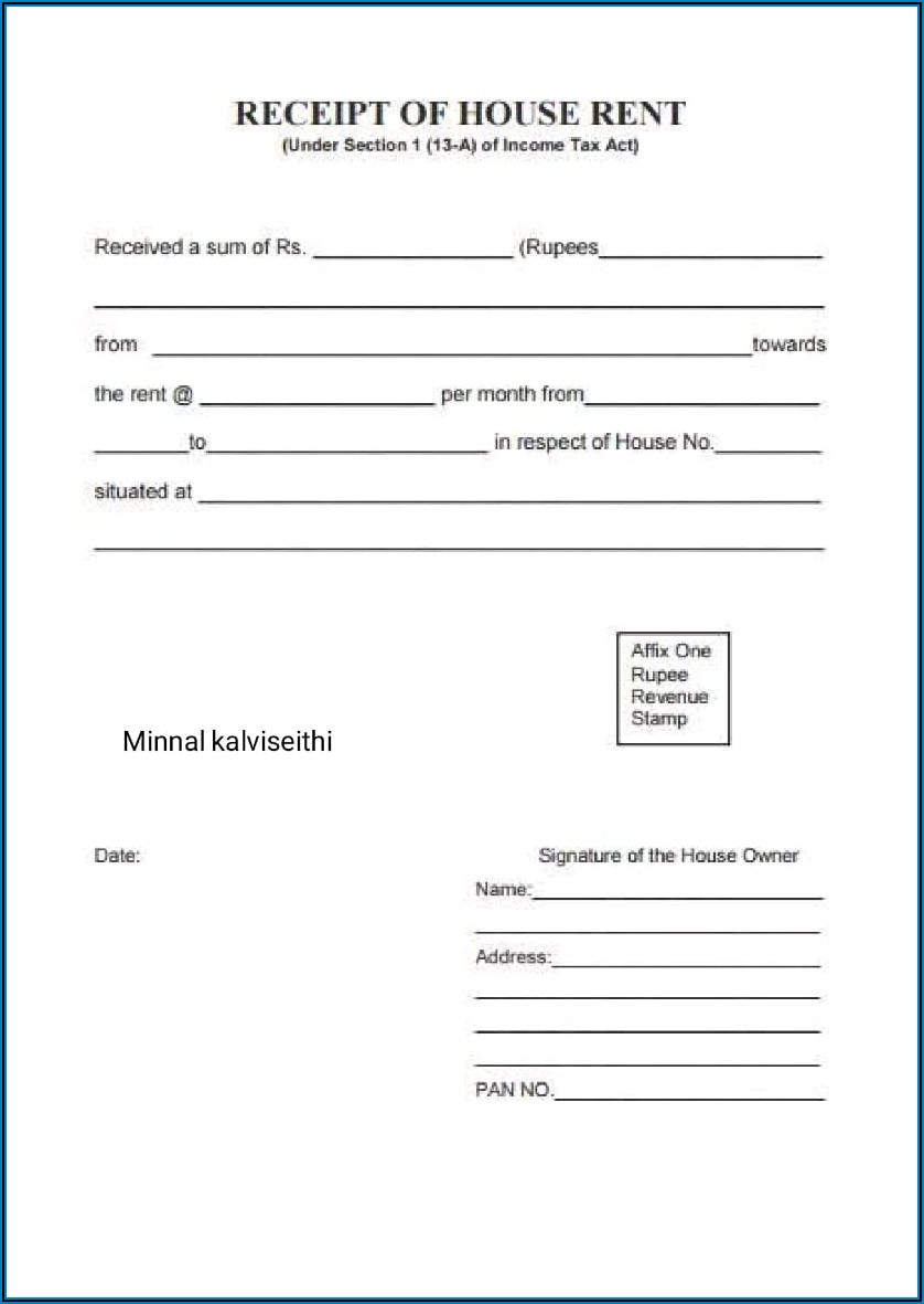 Free House Rent Receipt Format - Form : Resume Examples #9x8reMe3dR