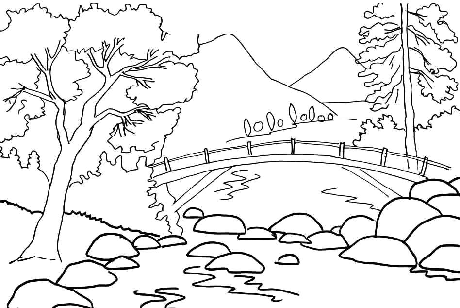 River coloring pages to download and print for free