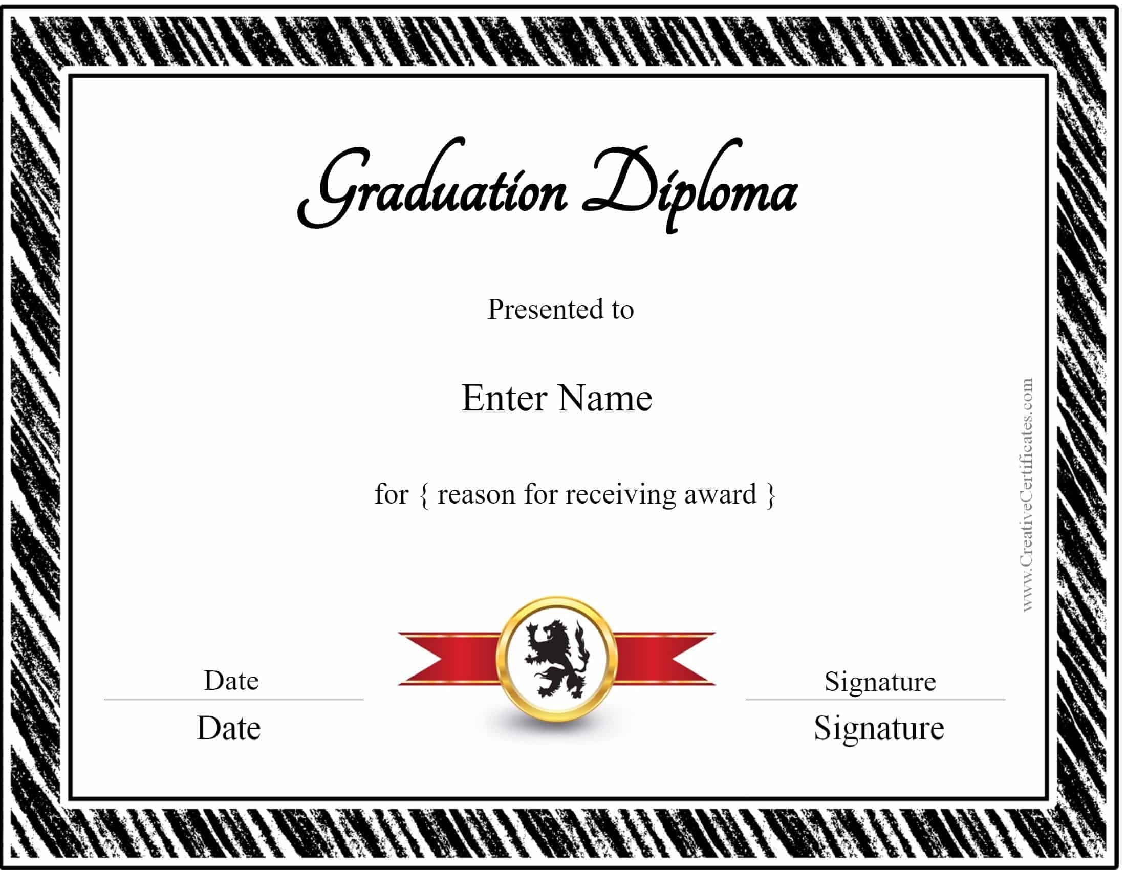 Graduation Diplomas Printable