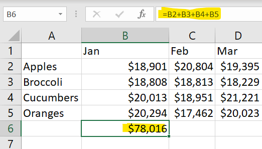 How To Add Numbers In A Column In Excel