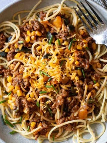 Cowboy Spaghetti Recipe.