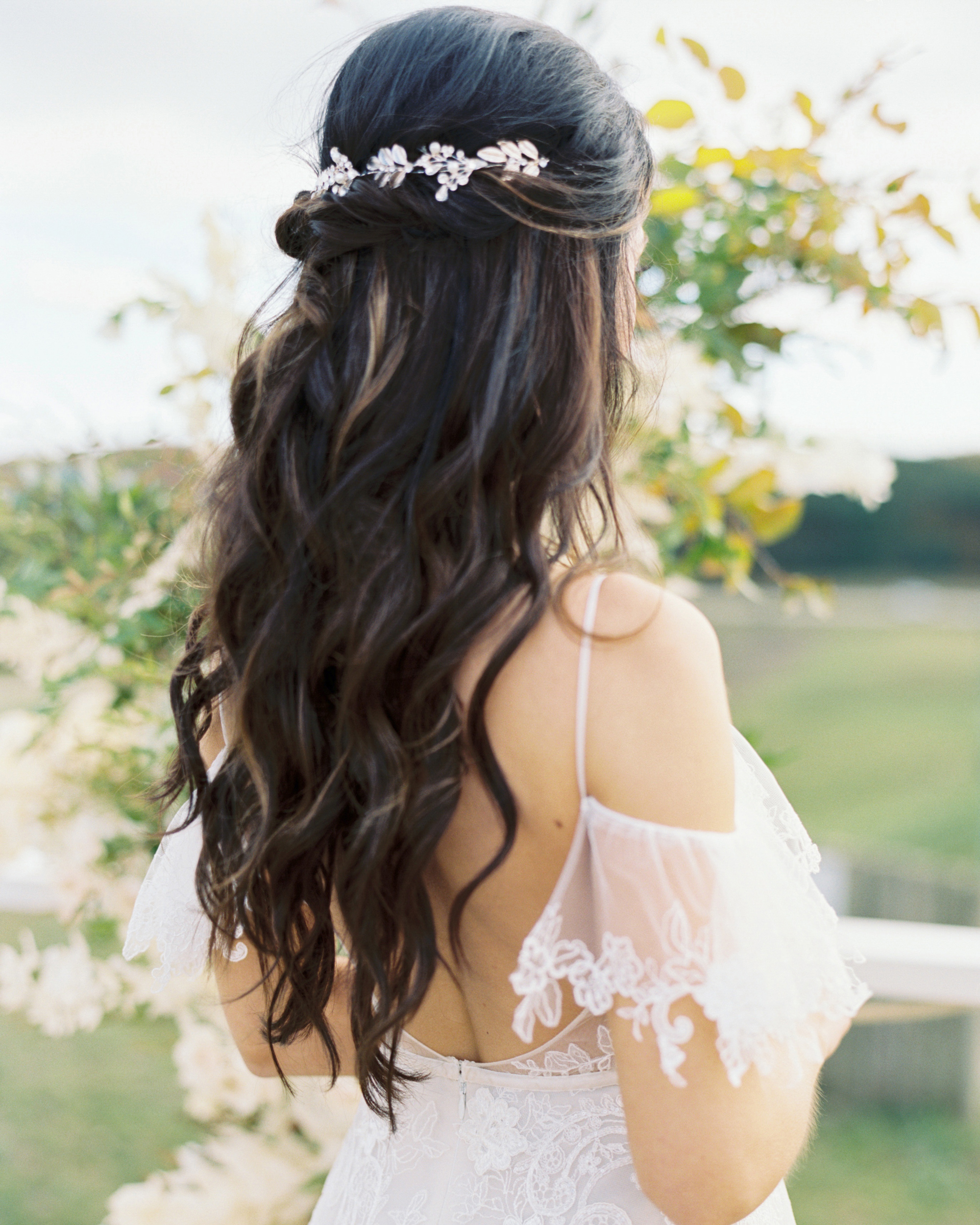 HalfUp, HalfDown Wedding Hairstyles We Love Martha Stewart Weddings