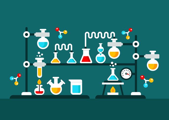 Chemistry Experiment Vector Illustration 225564 Download Free Vectors